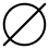 Circle slash restriction icon
