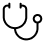 Medical stethoscope healthcare icon